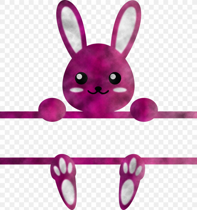 Bunny Frame Easter Day, PNG, 2819x3000px, Bunny Frame, Cartoon, Easter Bunny, Easter Day, Line Download Free