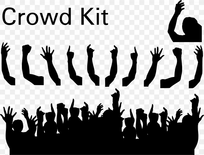 Crowd Silhouette Clip Art, PNG, 2304x1752px, Crowd, Black, Black And White, Brand, Calligraphy Download Free