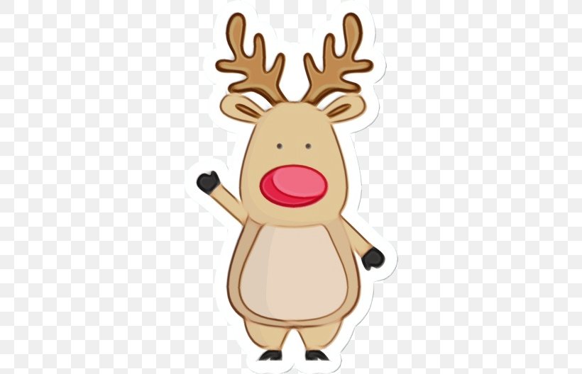 Santa Claus Cartoon, PNG, 528x528px, Reindeer, Bobby Helms, Cartoon, Christmas Day, Deer Download Free