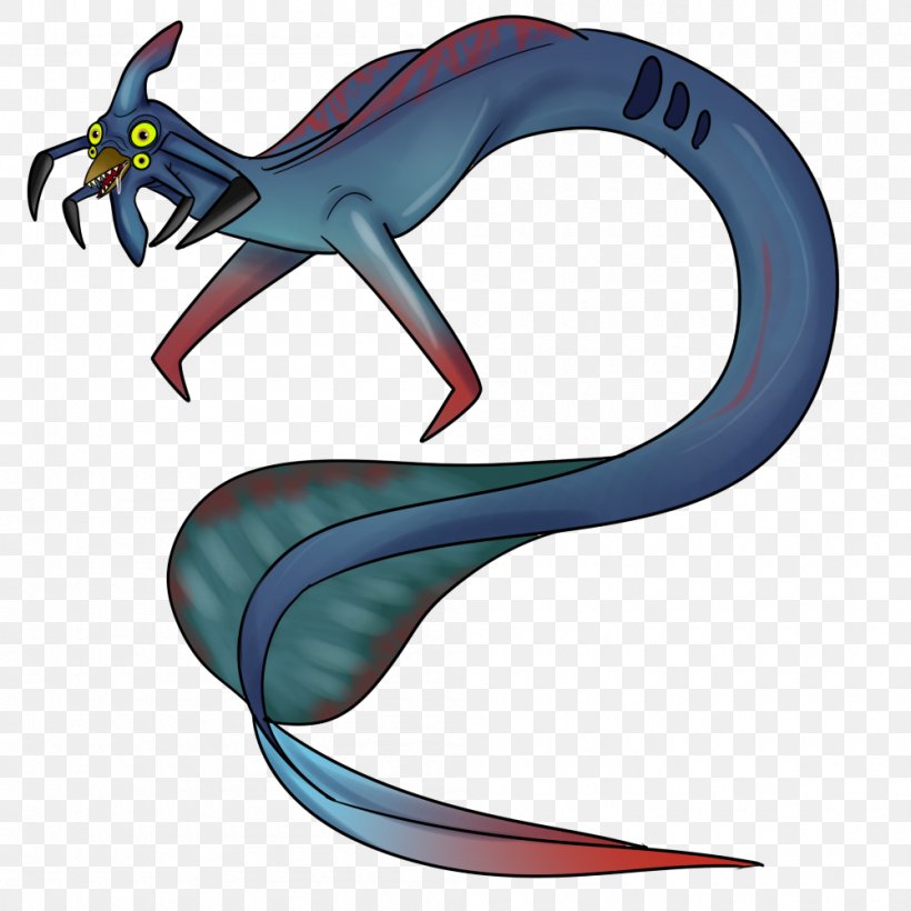 Subnautica Leviathan Unknown Worlds Entertainment Clip Art Banshee, PNG, 1000x1000px, Subnautica, Banshee, Cartoon, Colo Claw Fish, Drawing Download Free