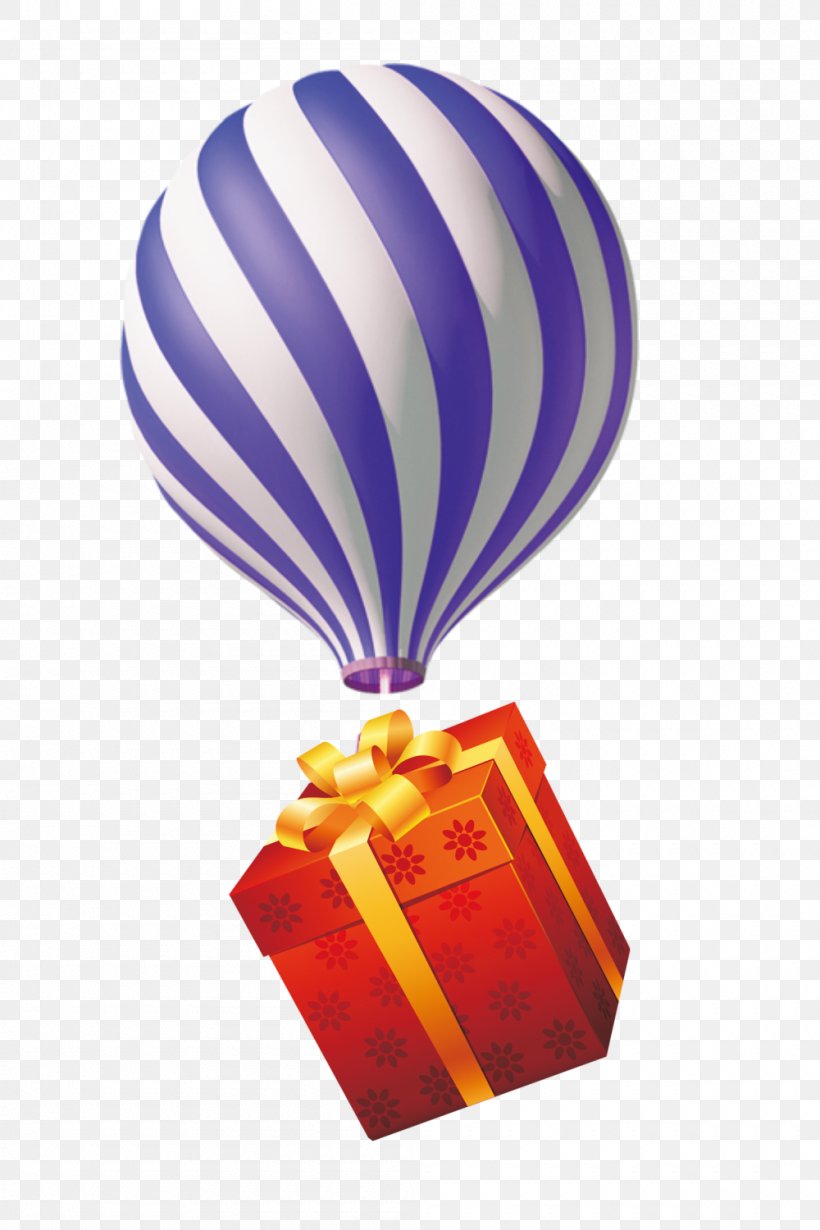 Gift Hot Air Balloon Box, PNG, 1000x1500px, Gift, Aerostat, Balloon, Box, Designer Download Free