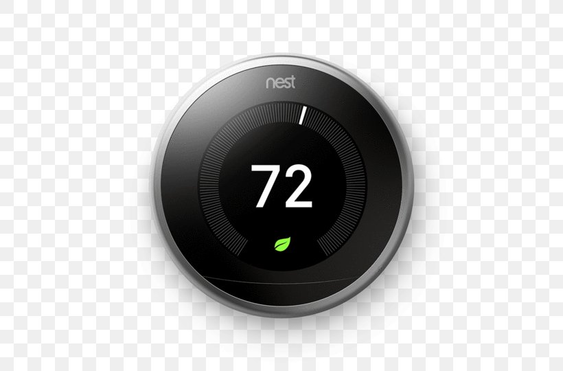 Nest Learning Thermostat Nest Labs Smart Thermostat Programmable Thermostat, PNG, 540x540px, Nest Learning Thermostat, Discounts And Allowances, Electronics, Energy Conservation, Gauge Download Free
