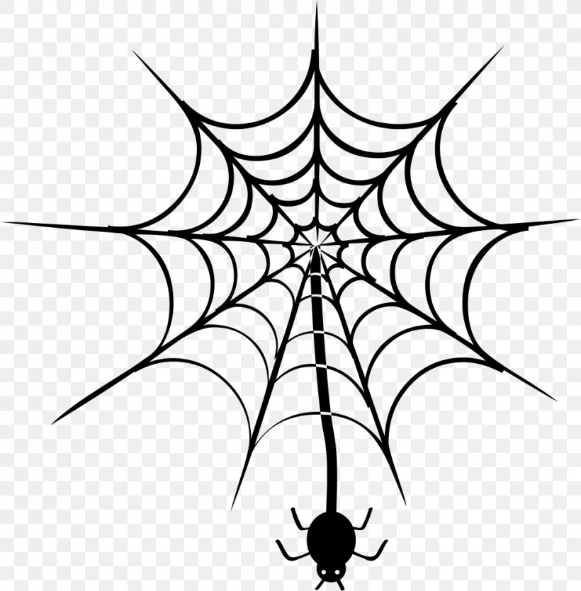 Spider Web Clip Art, PNG, 980x999px, Spider, Area, Artwork, Black, Black And White Download Free