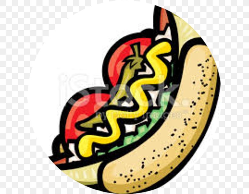 Chicago-style Hot Dog Fast Food, PNG, 640x640px, Chicagostyle Hot Dog, Artwork, Chicago, Drawing, Fast Food Download Free
