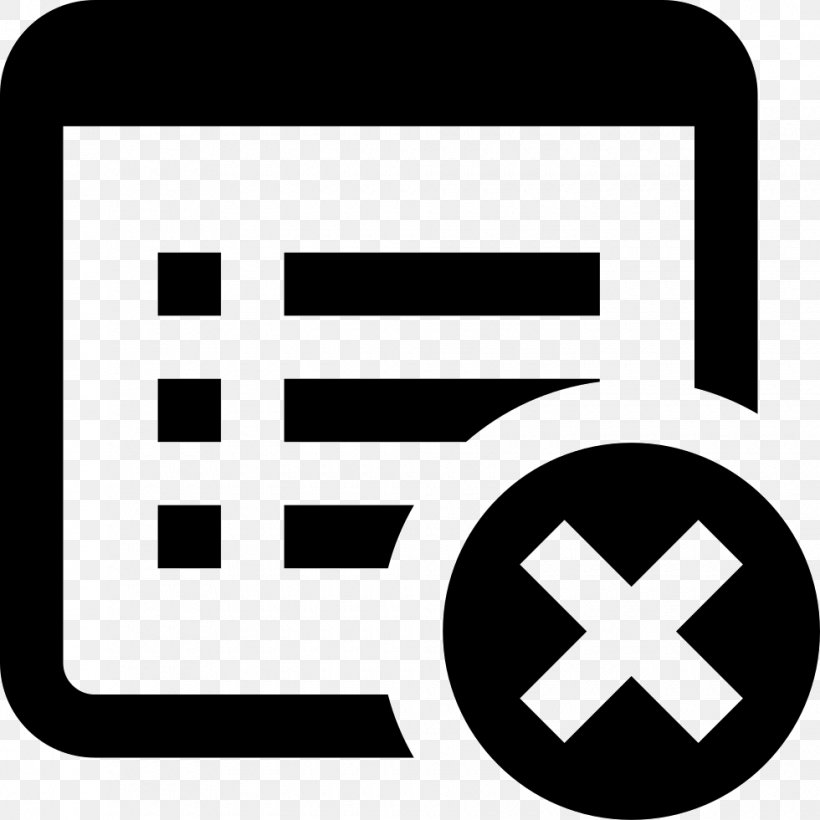 Download Cross Delete, PNG, 980x980px, Cross Delete, Area, Black, Black And White, Brand Download Free