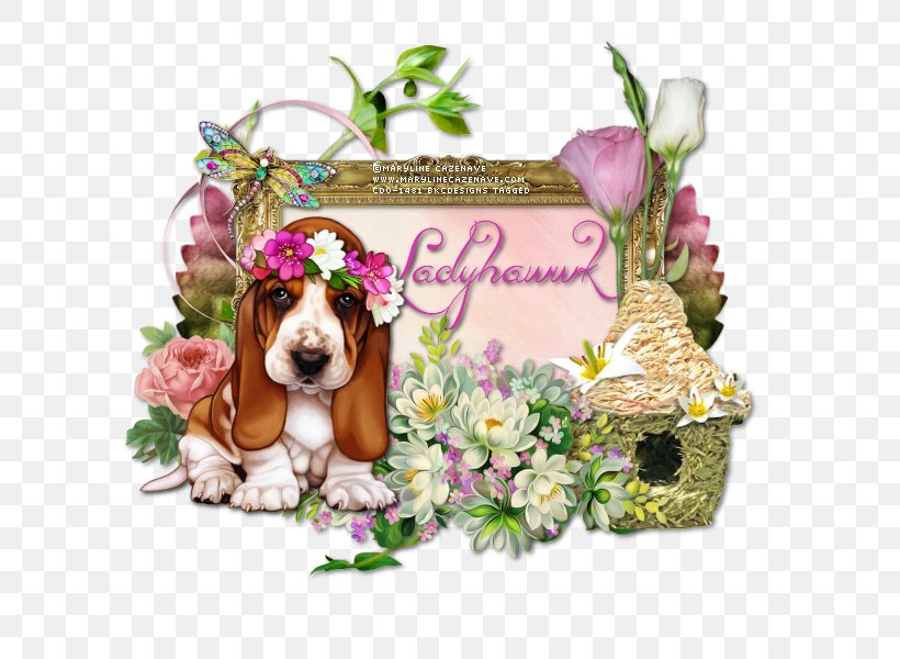 Puppy Floral Design Cut Flowers Dog Breed, PNG, 600x600px, Puppy, Carnivoran, Cut Flowers, Dog, Dog Breed Download Free