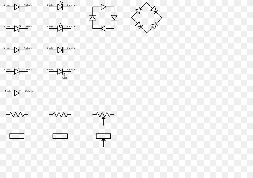 Electronic Symbol Electronic Component Electronics Electronic Circuit Electrical Engineering, PNG, 2000x1414px, Electronic Symbol, Area, Black, Black And White, Circuit Breaker Download Free