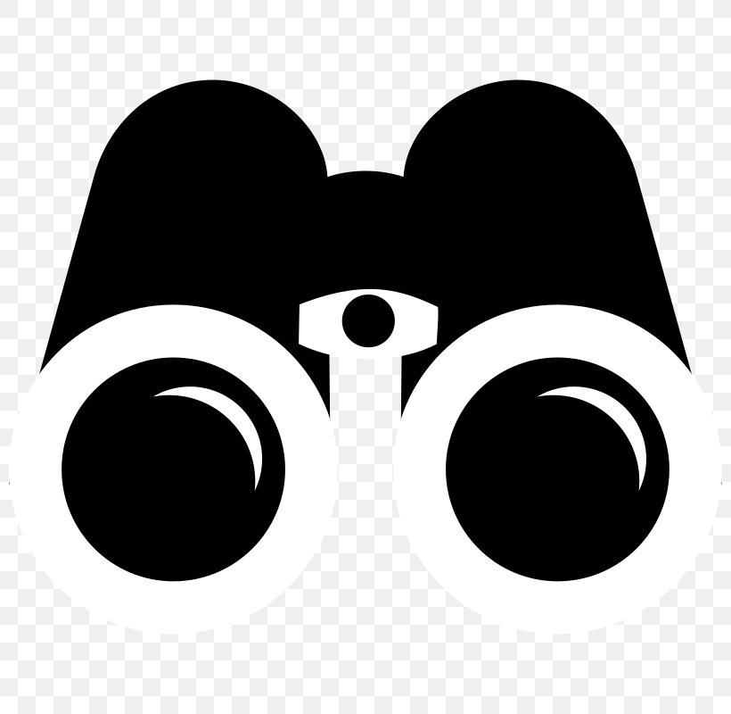 Silhouette Binoculars Clip Art, PNG, 800x800px, Silhouette, Binoculars, Black, Black And White, Logo Download Free