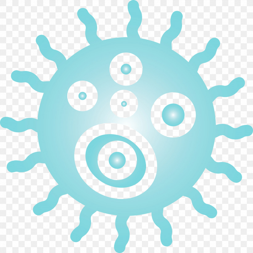 Turquoise Circle, PNG, 3000x2997px, Bacteria, Circle, Germs, Paint, Turquoise Download Free