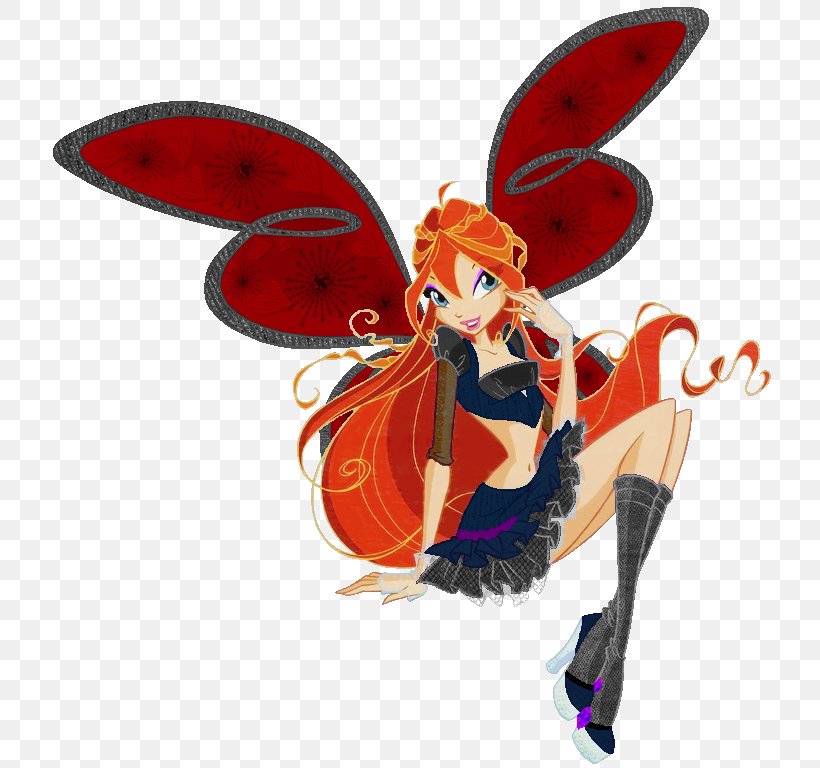 Bloom Musa Winx Club: Believix In You Tecna, PNG, 738x768px, Bloom, Believix, Butterfly, Character, Drawing Download Free