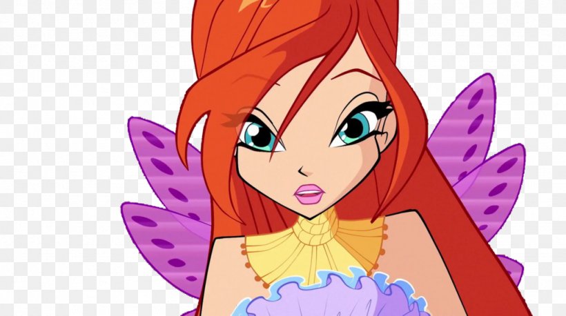 Bloom Tecna Musa Stella Winx Club, PNG, 1024x573px, Watercolor, Cartoon, Flower, Frame, Heart Download Free