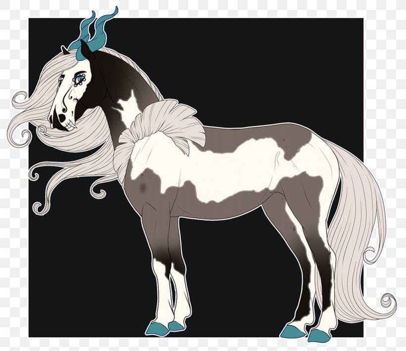 Mustang Stallion Unicorn, PNG, 1024x885px, Mustang, Art, Black And White, Cartoon, Fictional Character Download Free