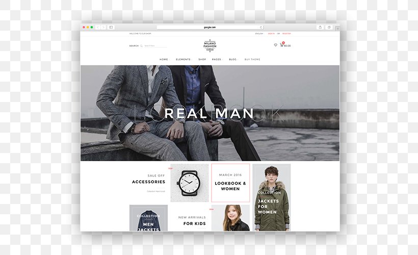 Responsive Web Design PrestaShop WooCommerce Theme Fashion, PNG, 800x500px, Responsive Web Design, Brand, Clothing, Computer Software, Ecommerce Download Free