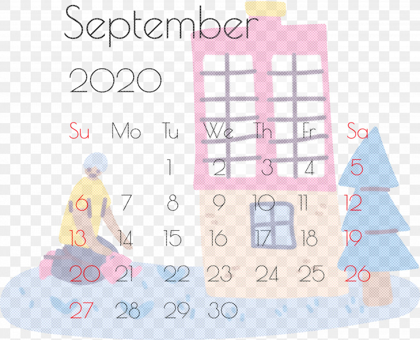September 2020 Printable Calendar September 2020 Calendar Printable September 2020 Calendar, PNG, 3000x2427px, September 2020 Printable Calendar, Cartoon, Drawing, Entertainment, Painter Download Free