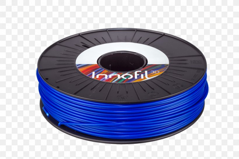 3D Printing Filament Polylactic Acid Polyethylene Terephthalate Innofil3D BV, PNG, 900x601px, 3d Printing, 3d Printing Filament, Acrylonitrile Butadiene Styrene, Blue, Electric Blue Download Free