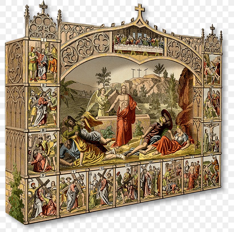 Bible Resurrection Of Jesus Christianity Diorama Stations Of The Cross, PNG, 790x813px, Bible, Art, Bible Story, Christian Church, Christian Cross Download Free