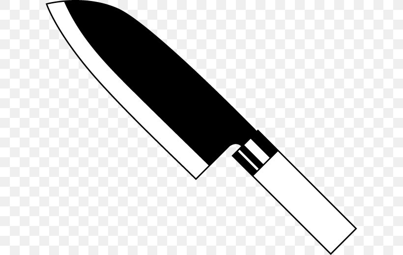 Kitchen Knife Chefs Knife Throwing Knife Clip Art, PNG, 634x519px, Knife, Black, Black And White, Blade, Chefs Knife Download Free