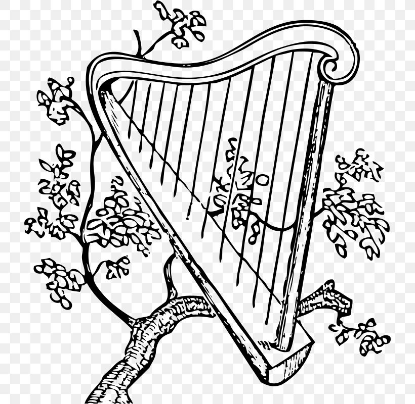 Musical Instruments Harp Drawing String Instruments, PNG, 724x800px, Watercolor, Cartoon, Flower, Frame, Heart Download Free