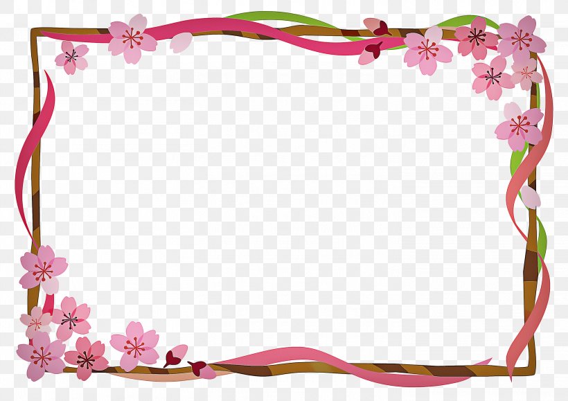 Pink Background Frame, PNG, 2923x2067px, Floral Design, Clothing Accessories, Hair, Picture Frame, Picture Frames Download Free