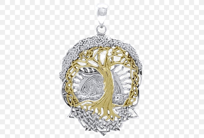 Tree Of Life Locket Charms & Pendants Gold Silver, PNG, 555x555px, Tree Of Life, Bling Bling, Body Jewelry, Celtic Sacred Trees, Charms Pendants Download Free