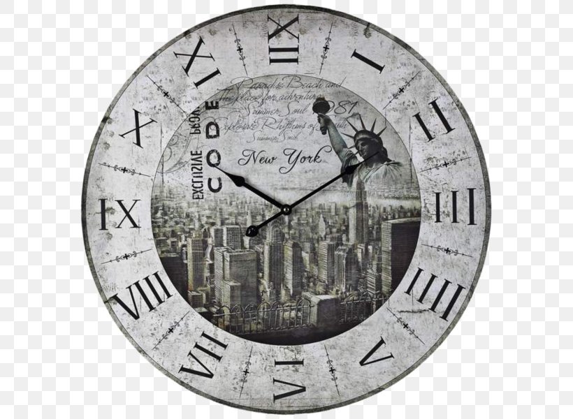 New York City Lowell Circle Clock Font, PNG, 600x600px, New York City, Centimeter, Clock, Home Accessories, Lowell Download Free