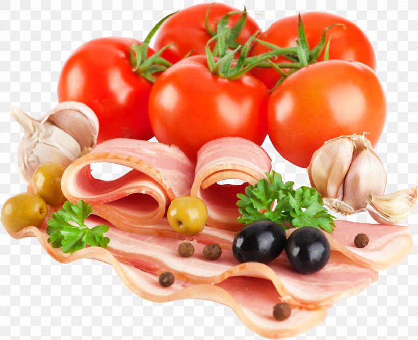 Bacon Vegetable Tomato Food Wallpaper, PNG, 3508x2854px, Bacon, Appetizer, Back Bacon, Bayonne Ham, Bresaola Download Free