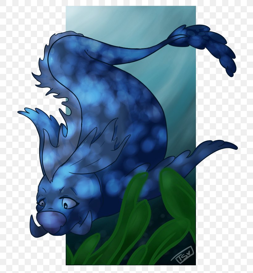 Marine Mammal Marine Biology Cobalt Blue Dragon, PNG, 762x886px, Marine Mammal, Biology, Blue, Cartoon, Cobalt Download Free