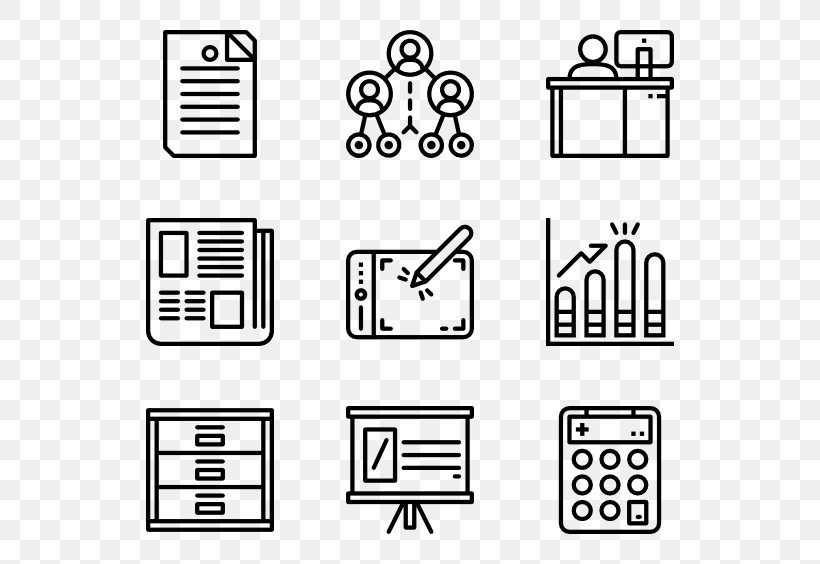Office Elements, PNG, 600x564px, Computer, Area, Black, Black And White, Brand Download Free