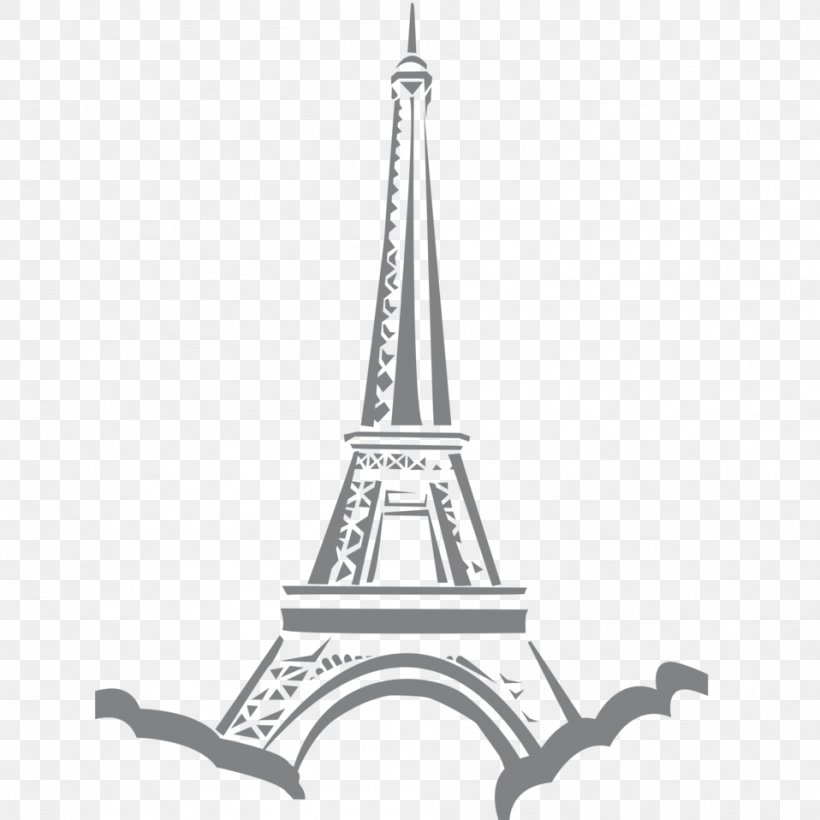 Eiffel Tower Clip Art, PNG, 958x958px, Eiffel Tower, Black And White, Drawing, Landmark, Paris Download Free