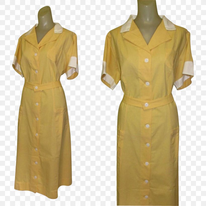 Robe 1950s Serveringsdräkt Dress Uniform, PNG, 996x996px, Robe, Apron, Clothing, Collar, Day Dress Download Free