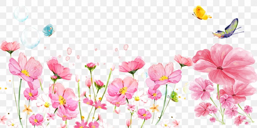 Butterfly In The Butterfly, PNG, 7087x3543px, Butterfly, Blossom, Butterflies And Moths, Cherry Blossom, Cut Flowers Download Free