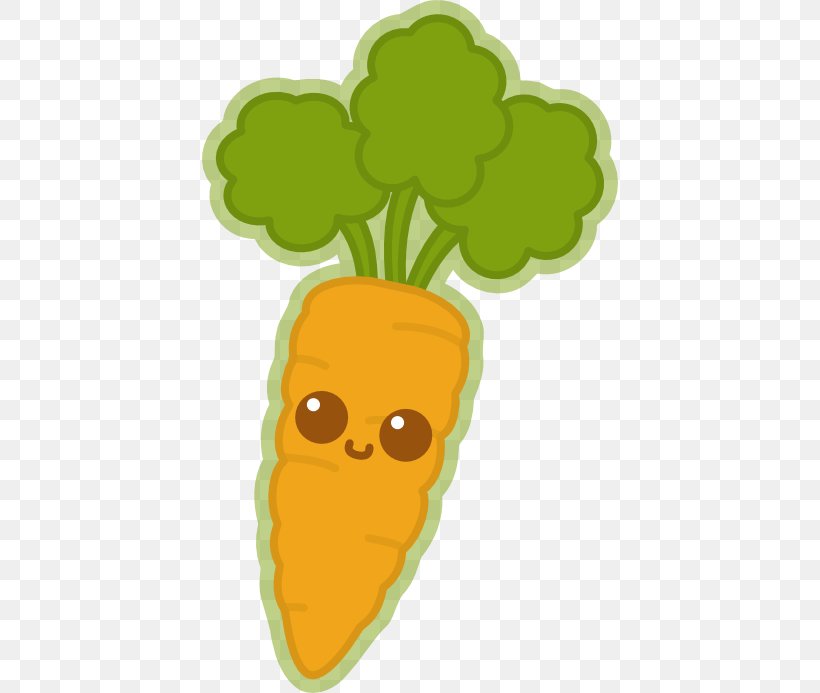 Carrot Kavaii Food Vegetable, PNG, 416x693px, Carrot, Cuteness, Drawing, Eating, Flowering Plant Download Free