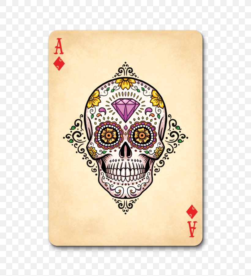 Calavera Bicycle Playing Cards Day Of The Dead Game, PNG, 700x902px, Watercolor, Cartoon, Flower, Frame, Heart Download Free