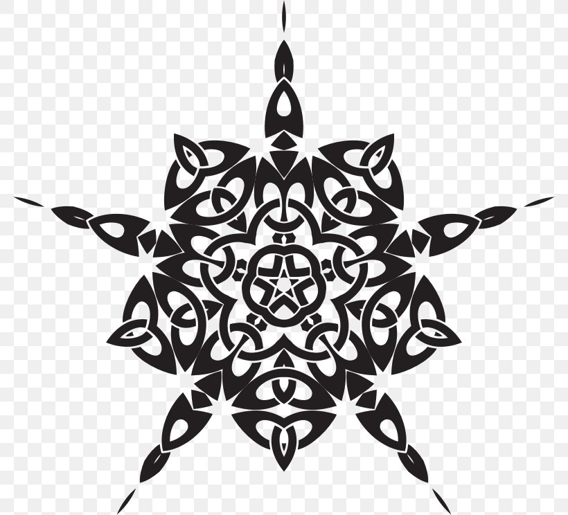 Celtic Knot Symbol Leaf, PNG, 782x744px, Celtic Knot, Black, Black And White, Celts, Christmas Ornament Download Free