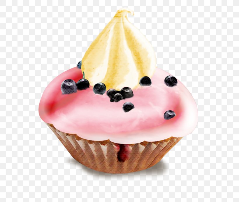 Cupcake Dessert Muffin Watercolor Painting, PNG, 600x694px, Cupcake, Baking, Buttercream, Cake, Cream Download Free
