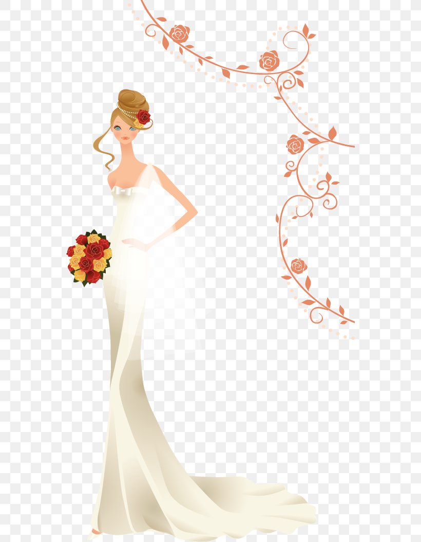 Wedding Nosegay Euclidean Vector Bride, PNG, 562x1054px, Watercolor ...