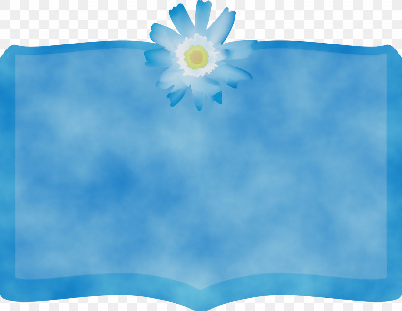 Cobalt Blue Microsoft Azure Blue, PNG, 3000x2328px, Flower Frame, Blue, Book Frame, Cobalt Blue, Microsoft Azure Download Free