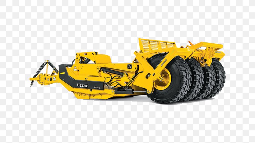 John Deere Bulldozer Wheel Tractor-scraper Heavy Machinery, PNG, 642x462px, John Deere, Architectural Engineering, Bulldozer, Construction Equipment, Cubic Meter Download Free