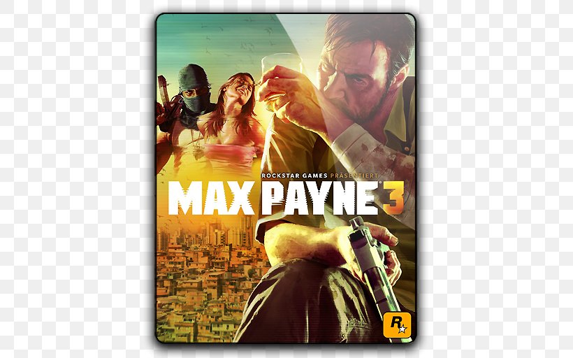 Max Payne 3 Max Payne 2: The Fall Of Max Payne Xbox 360 Rockstar Games, PNG, 512x512px, Max Payne 3, Album Cover, Film, Game, Max Payne Download Free