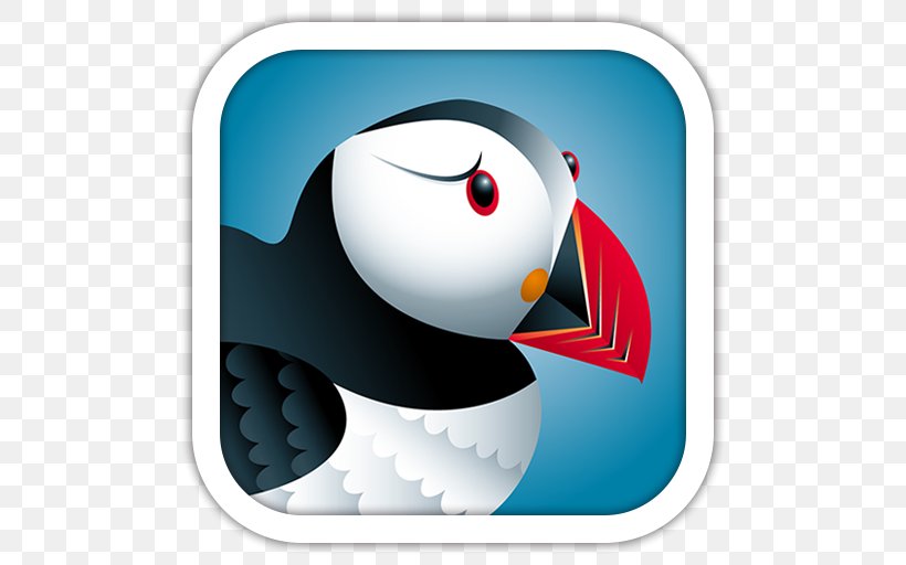 Puffin Browser Web Browser Android Dolphin Browser, PNG, 512x512px, Puffin Browser, Adobe Flash Player, Android, Beak, Bird Download Free