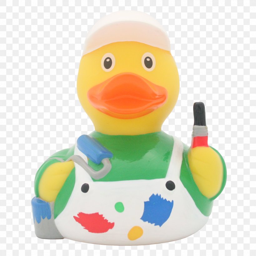 Rubber Duck Painter Plastic Painting, PNG, 1598x1598px, Duck, Amsterdam Duck Store, Artist, Baby Toys, Bathtub Download Free