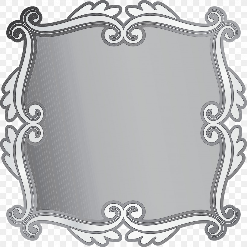 Picture Frame, PNG, 3000x3000px, Square Frame, Metal, Mirror, Ornament, Paint Download Free