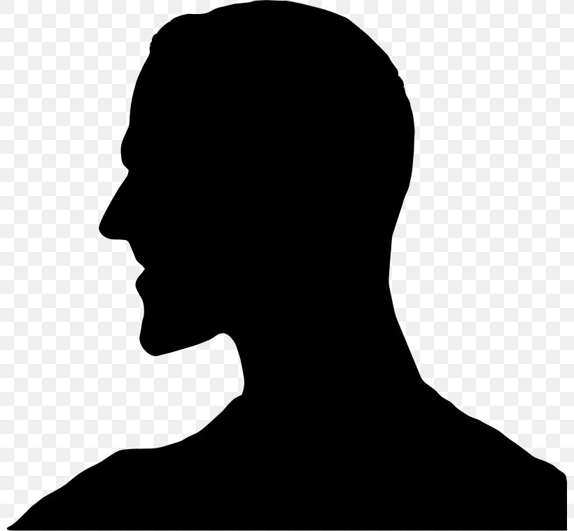 Silhouette Male Clip Art, PNG, 800x759px, Silhouette, Black And White, Face, Female, Forehead Download Free