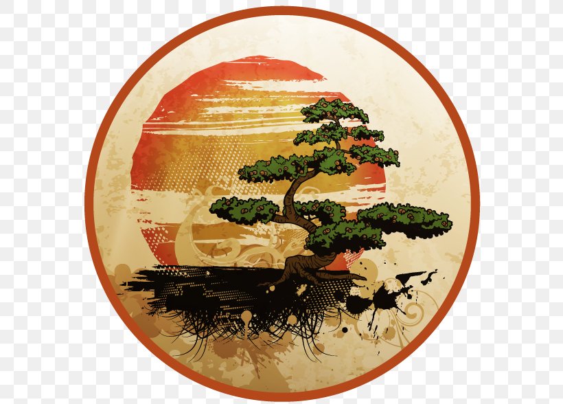 Bonsai Tree, PNG, 588x588px, Bonsai, Art, Poster, Tree, Vexel Download Free
