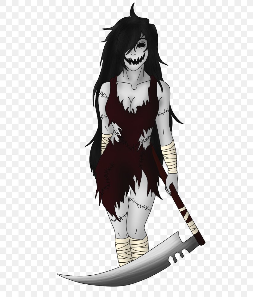 Creepypasta Scarecrow YouTube Female Jeff The Killer, PNG, 720x960px, Watercolor, Cartoon, Flower, Frame, Heart Download Free