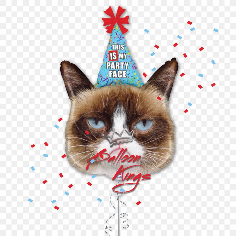 Grumpy Cat 9 PC Birthday Balloon Bouquet By Betallic Grumpy Cat 9 PC Birthday Balloon Bouquet By Betallic, PNG, 1280x1280px, Cat, Balloon, Birthday, Bopet, Carnivoran Download Free