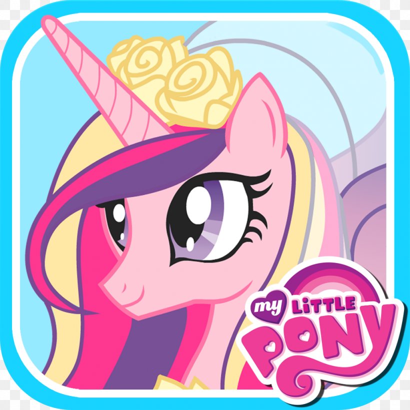 My Little Pony: Friendship Is Magic Princess Cadance A Canterlot Wedding, PNG, 1024x1024px, Watercolor, Cartoon, Flower, Frame, Heart Download Free