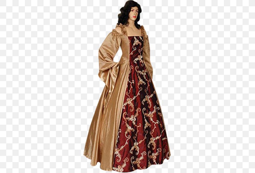 Renaissance Gown Middle Ages Dress English Medieval Clothing, PNG, 555x555px, Renaissance, Clothing, Costume, Costume Design, Day Dress Download Free