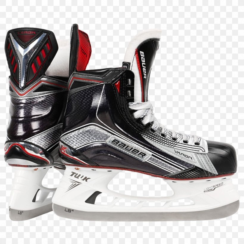 Bauer Hockey Ice Skates Ice Hockey Equipment Sports, PNG, 1000x1000px, Bauer Hockey, Athletic Shoe, Black, Carmine, Ccm Hockey Download Free