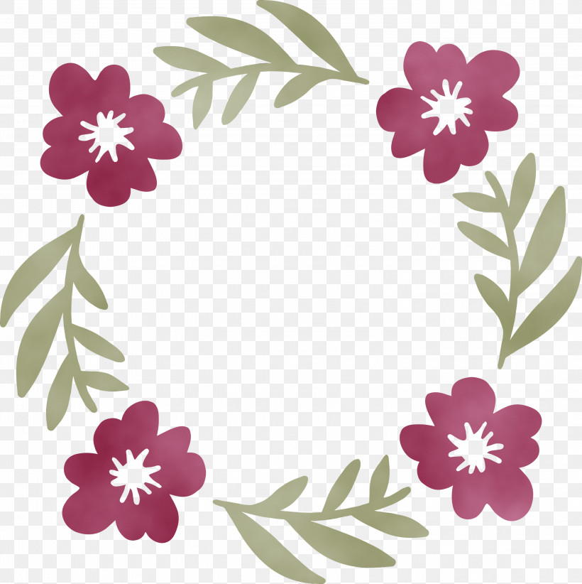 Flower Petal Plant, PNG, 2992x3000px, Floral Frame, Flower, Flower Frame, Nature Frame, Paint Download Free